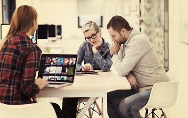 Image showing startup business team on meeting at modern office