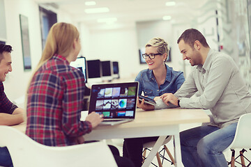 Image showing startup business team on meeting at modern office