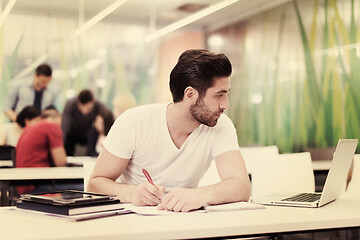 Image showing male student in classroom