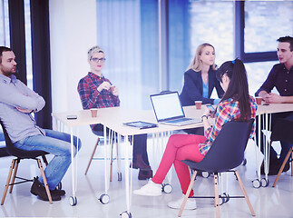 Image showing startup business team on meeting