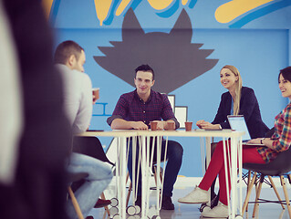 Image showing startup business team on meeting