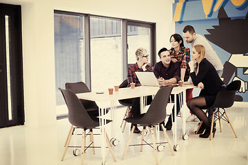 Image showing startup business team on meeting at modern office