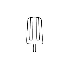 Image showing Popsicle hand drawn sketch icon.