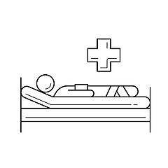Image showing Patient line icon.
