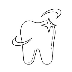 Image showing Dental care line icon.