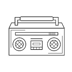 Image showing Radio line icon.