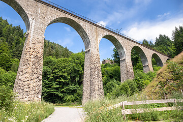 Image showing the Ravenna Bridge railway viaduct on the Höllental Railway lin