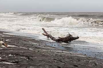 Image showing jade beach Hokitika, New Zealand