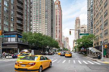 Image showing New York Buildings and traffic