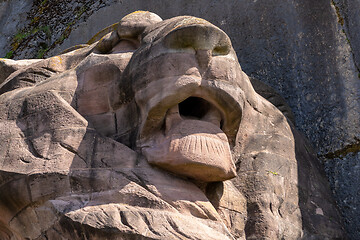 Image showing lion statue of the fortress of Belfort France