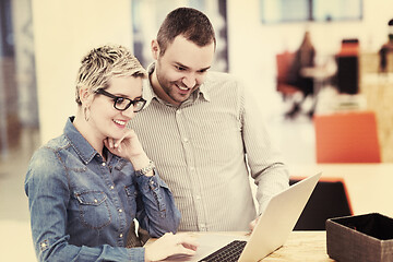 Image showing startup business team on meeting at modern office