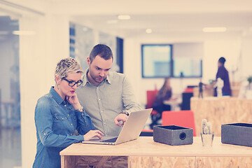 Image showing startup business team on meeting at modern office