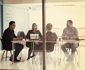 Image showing startup business team on meeting at modern office