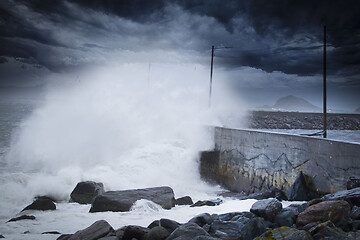 Image showing Storm at Alnes