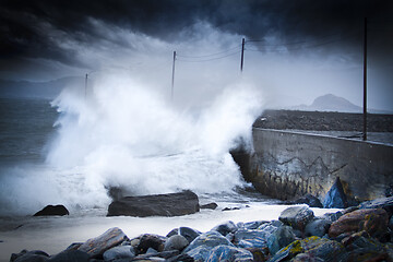 Image showing Storm at Alnes