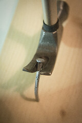 Image showing Hammer and Nail