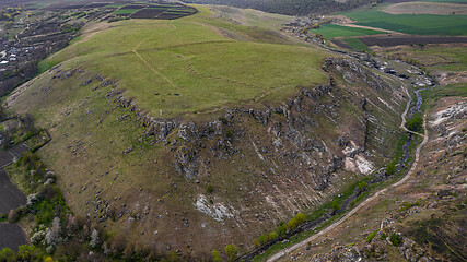 Image showing Gorge between two toltres near the Trinca village, Moldova