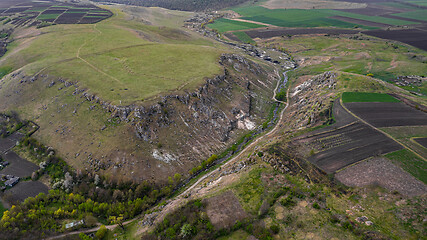 Image showing Gorge between two toltres near the Trinca village, Moldova