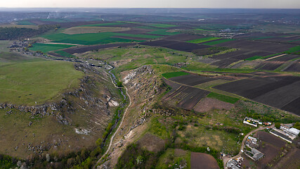 Image showing Gorge between two toltres near the Trinca village, Moldova