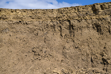 Image showing sand hill, developed sand pit, place for construction site