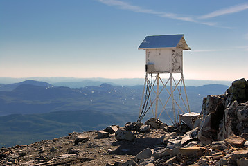 Image showing Weather station on Gaustatoppen in Norway