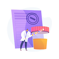 Image showing Urinalysis abstract concept vector illustration.