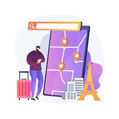 Image showing Tour navigator abstract concept vector illustration.