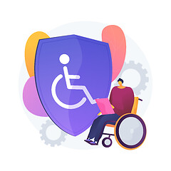 Image showing Disability insurance abstract concept vector illustration.