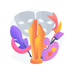 Image showing Cultural prize abstract concept vector illustration.