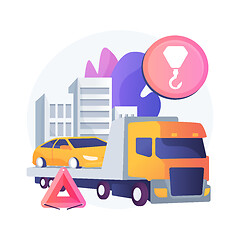 Image showing Roadside assistance abstract concept vector illustration.