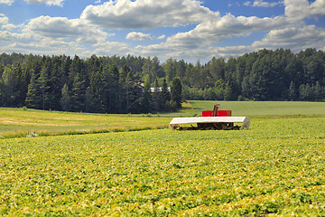 Image showing Harvesting Cucumber with Cucumber Flyer