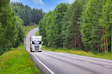 Image showing Trucking Through Summer Scenery