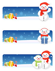 Image showing  	Christmas banners: Snowman