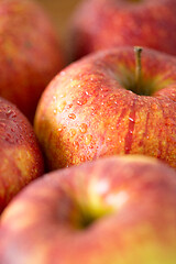 Image showing close up of ripe red apples