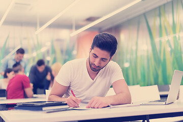 Image showing male student in classroom