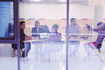 Image showing startup business team on meeting at modern office