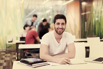 Image showing male student in classroom