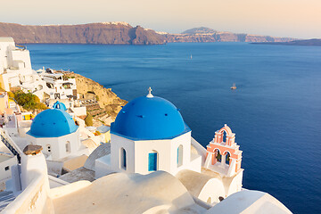 Image showing Oia village on Santorini island, Greece.