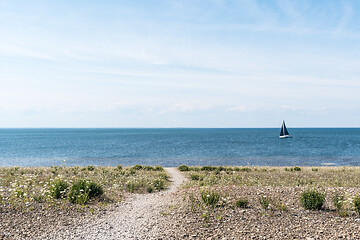 Image showing View from the nature reserve Neptuni Akrar in Sweden