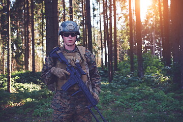 Image showing soldier with weapon