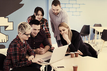 Image showing startup business team on meeting at modern office