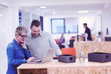 Image showing startup business team on meeting at modern office