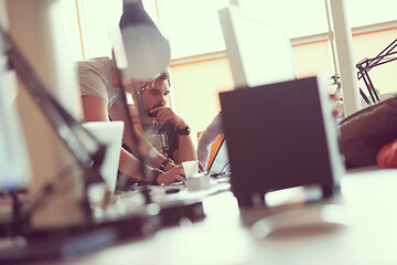 Image showing startup business people group at office