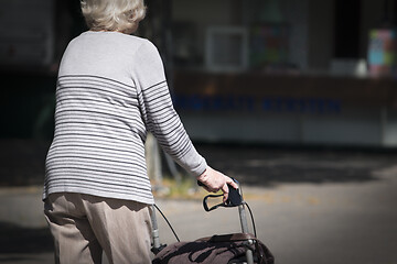 Image showing Disabled Woman