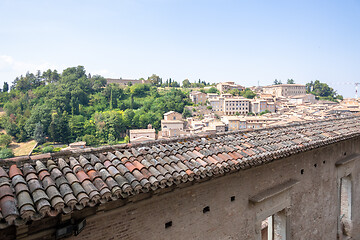 Image showing panoramic view at Palazzo Ducale Urbino Marche Italy