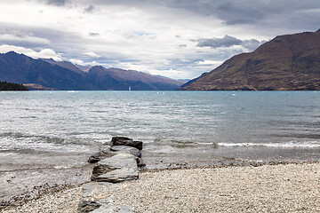 Image showing lake Wakatipu in south New Zealand