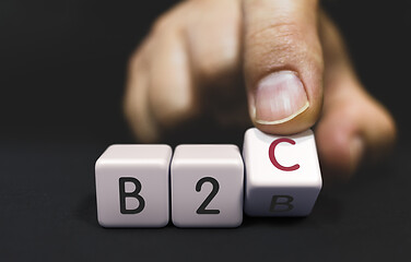 Image showing B2B Changes to B2C - Business Priorities Concept.