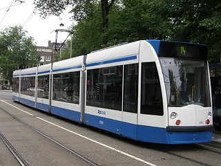 Image showing Tram in Amsterdam