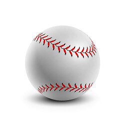 Image showing Baseball ball on white background.