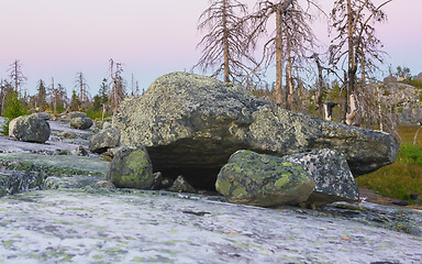 Image showing Megalithic Stone Boulders on Vottovaara Mountain